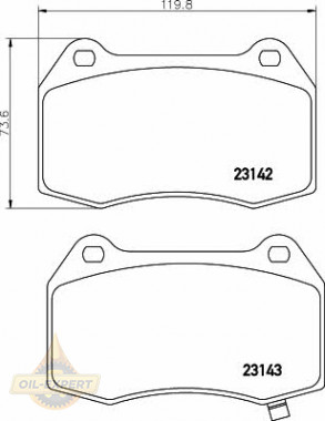 Textar Колодки дискові гальмові TEXTAR 2314201 - Заображення 1