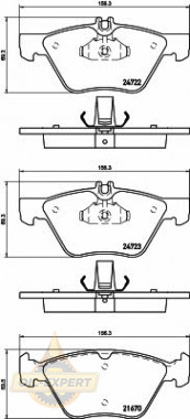 Textar Колодки тормозные дисковые TEXTAR 2472281 - Картинка 1