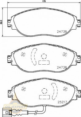 Textar Колодки тормозные дисковые TEXTAR 2473801 - Картинка 1