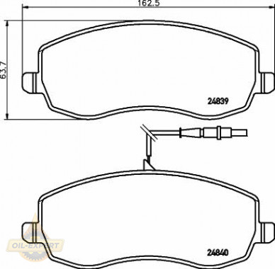 Textar Колодки тормозные дисковые TEXTAR 2483901 - Картинка 1