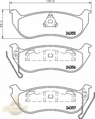 Textar Колодки тормозные дисковые TEXTAR 2435501 - Картинка 1