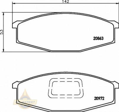 Textar Колодки дискові гальмові TEXTAR 2086302 - Заображення 1