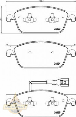Textar Колодки тормозные дисковые TEXTAR 2462301 - Картинка 1
