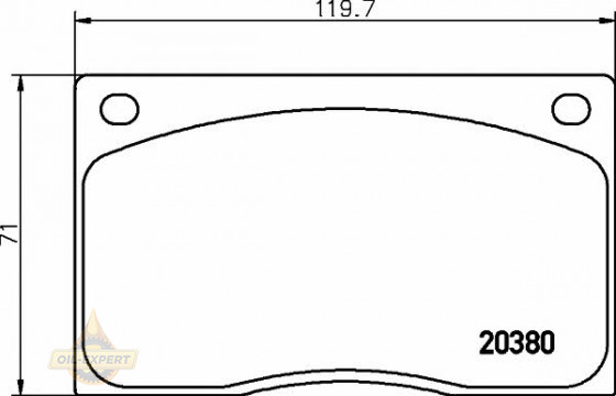 Textar Колодки тормозные дисковые TEXTAR 2038001 - Картинка 1