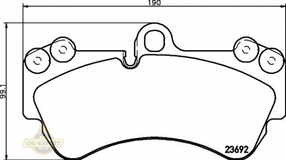 Textar Колодки тормозные дисковые TEXTAR 2369202 - Картинка 1