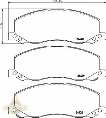 Textar Колодки тормозные дисковые TEXTAR 2441801 - Картинка 1