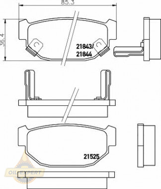 Textar Колодки тормозные дисковые TEXTAR 2152501 - Картинка 1