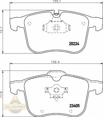 Textar Колодки дискові гальмові TEXTAR 2022401 - Заображення 1