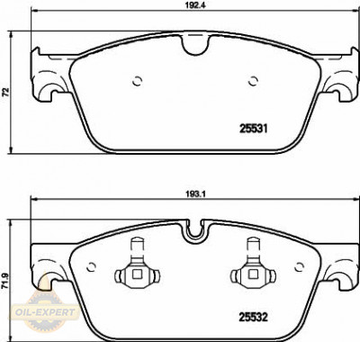 Textar Колодки тормозные дисковые TEXTAR 2553101 - Картинка 1