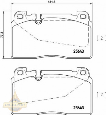 Textar Колодки тормозные дисковые TEXTAR 2564301 - Картинка 1