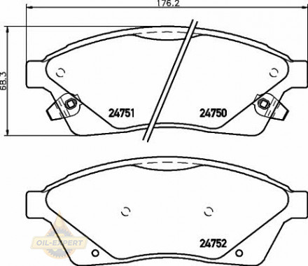 Textar Колодки тормозные дисковые TEXTAR 2475001 - Картинка 1