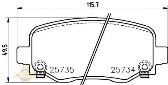 Textar Колодки тормозные дисковые TEXTAR 2573401 - Картинка 1