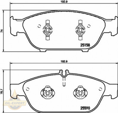 Textar Колодки тормозные дисковые TEXTAR 2515803 - Картинка 1