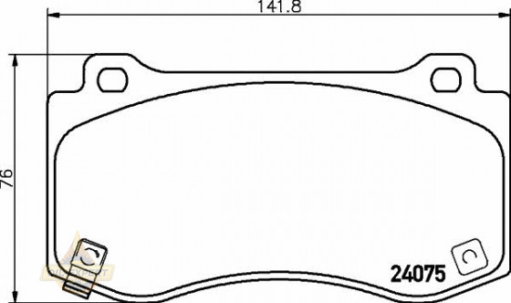 Textar Колодки дискові гальмові TEXTAR 2407501 - Заображення 1