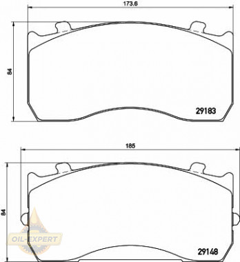 Textar Колодки тормозные дисковые TEXTAR 2918302 - Картинка 1