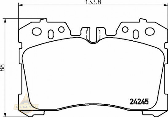 Textar Колодки дискові гальмові TEXTAR 2424502 - Заображення 1