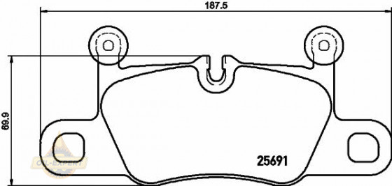 Textar Колодки тормозные дисковые TEXTAR 2569101 - Картинка 1