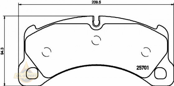 Textar Колодки тормозные дисковые TEXTAR 2570101 - Картинка 1