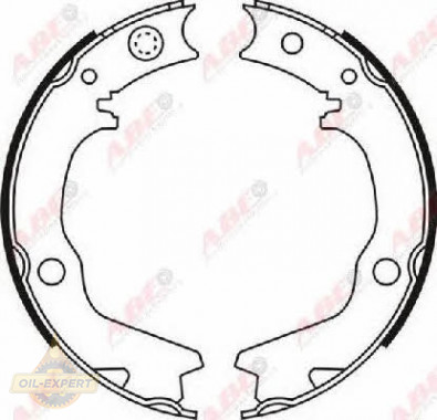 Abe Колодки тормозные барабанные ABE C05062ABE - Картинка 3