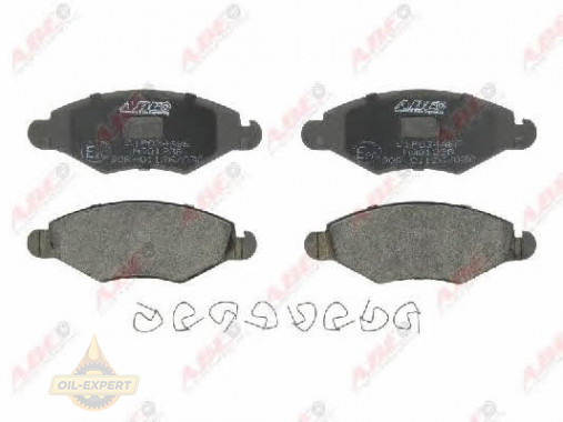 Abe Колодки тормозные дисковые ABE C1P034ABE - Картинка 1