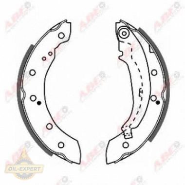 Abe Колодки тормозные барабанные ABE C0P014ABE - Картинка 3