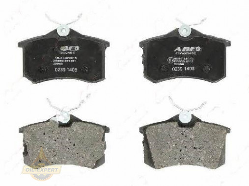 Abe Колодки дискові гальмові ABE C2W002ABE - Заображення 2