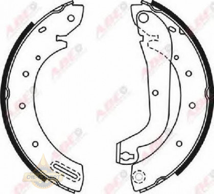 Abe Колодки тормозные барабанные ABE C01046ABE - Картинка 3