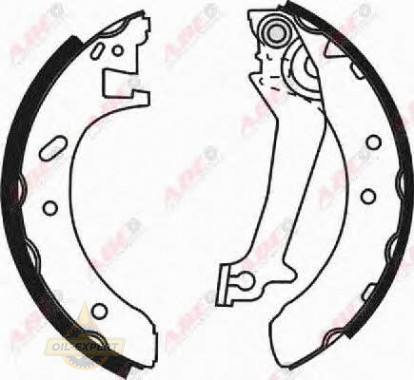 Abe Колодки тормозные барабанные ABE C0G025ABE - Картинка 1