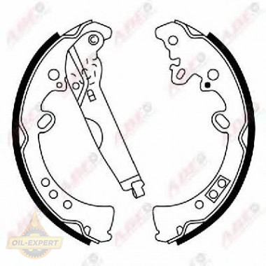 Abe Колодки тормозные барабанные ABE C02076ABE - Картинка 1