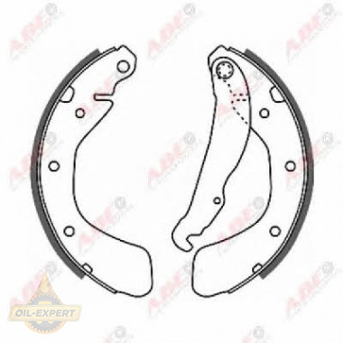 Abe Колодки тормозные барабанные ABE C0X007ABE - Картинка 3