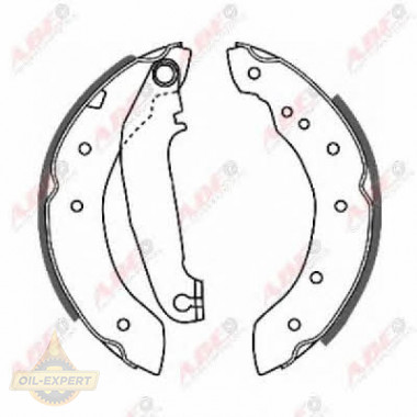 Abe Колодки тормозные барабанные ABE C0V002ABE - Картинка 3