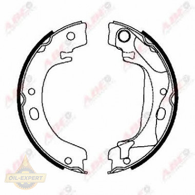 Abe Колодки тормозные барабанные ABE C02080ABE - Картинка 1