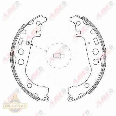 Abe Колодки тормозные барабанные ABE C02059ABE - Картинка 3