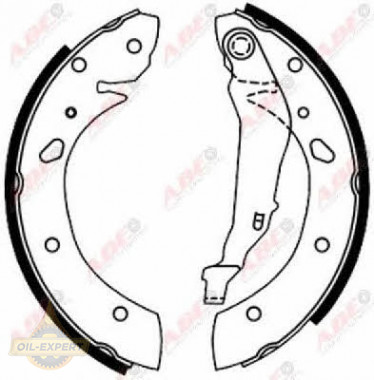 Abe Колодки тормозные барабанные ABE C02060ABE - Картинка 5