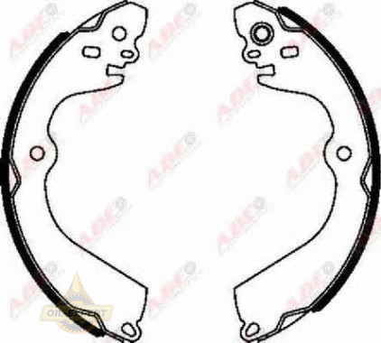 Abe Колодки тормозные барабанные ABE C01065ABE - Картинка 1