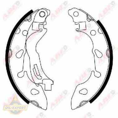 Abe Колодки тормозные барабанные ABE C0F033ABE - Картинка 1