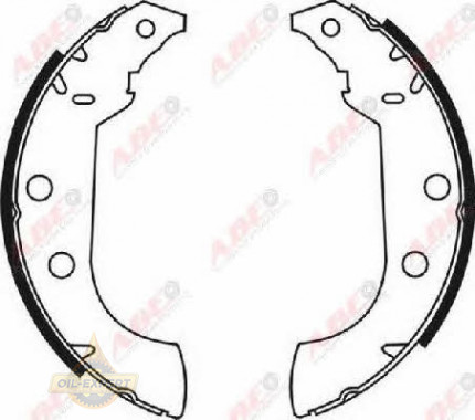 Abe Колодки тормозные барабанные ABE C0P008ABE - Картинка 3
