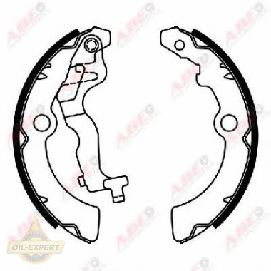 Abe Колодки тормозные барабанные ABE C01061ABE - Картинка 3