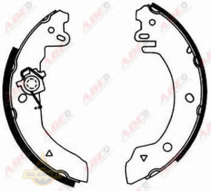 Abe Колодки тормозные барабанные ABE C0G020ABE - Картинка 1