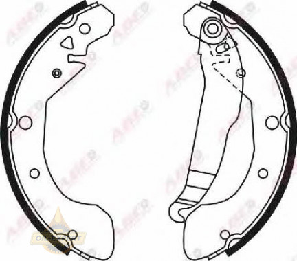 Abe Колодки тормозные барабанные ABE C00009ABE - Картинка 3