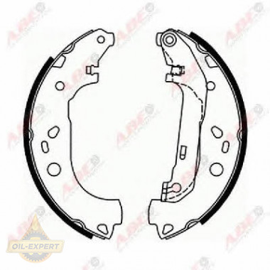 Abe Колодки тормозные барабанные ABE C0G050ABE - Картинка 2