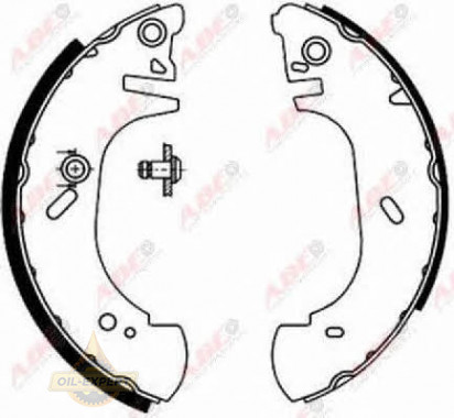 Abe Колодки тормозные барабанные ABE C0G022ABE - Картинка 2