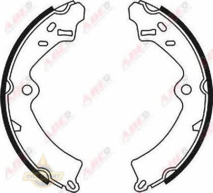 Abe Колодки тормозные барабанные ABE C08006ABE - Картинка 3