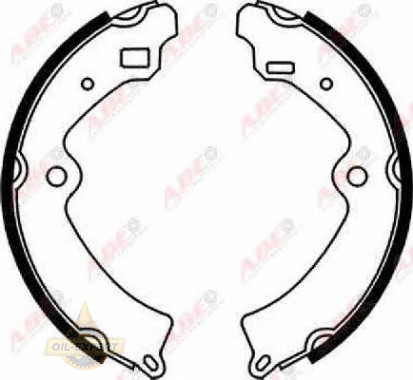 Abe Колодки тормозные барабанные ABE C08010ABE - Картинка 1