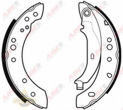 Abe Колодки тормозные барабанные ABE C0R032ABE - Картинка 3