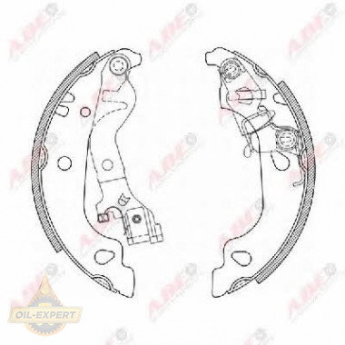 Abe Колодки тормозные барабанные ABE C0F018ABE - Картинка 2