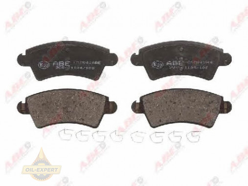 Abe Колодки тормозные дисковые ABE C1P041ABE - Картинка 1