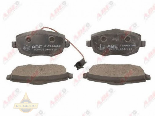 Abe Колодки тормозные дисковые ABE C1F066ABE - Картинка 3