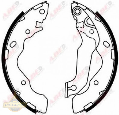 Abe Колодки тормозные барабанные ABE C00508ABE - Картинка 1