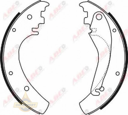 Abe Колодки тормозные барабанные ABE C0M010ABE - Картинка 1